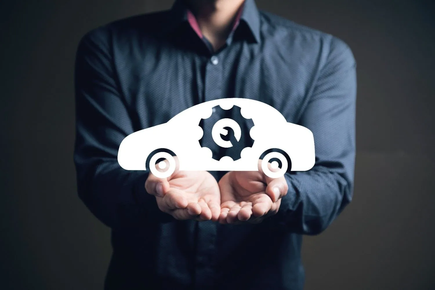 Driver reviewing auto warranty paperwork